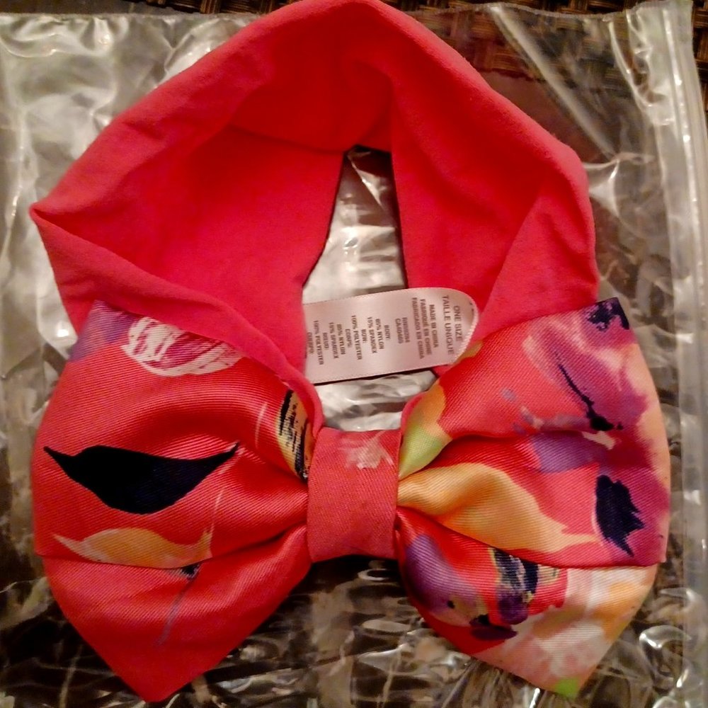 Childrens Place Baby Girl Pink Head Band With Floral Bow One Size